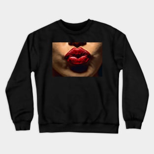 Besame Mucho Kissy Lips Crewneck Sweatshirt